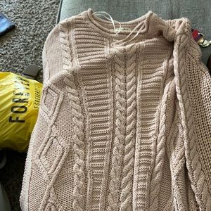 Mauv pink knit sweater